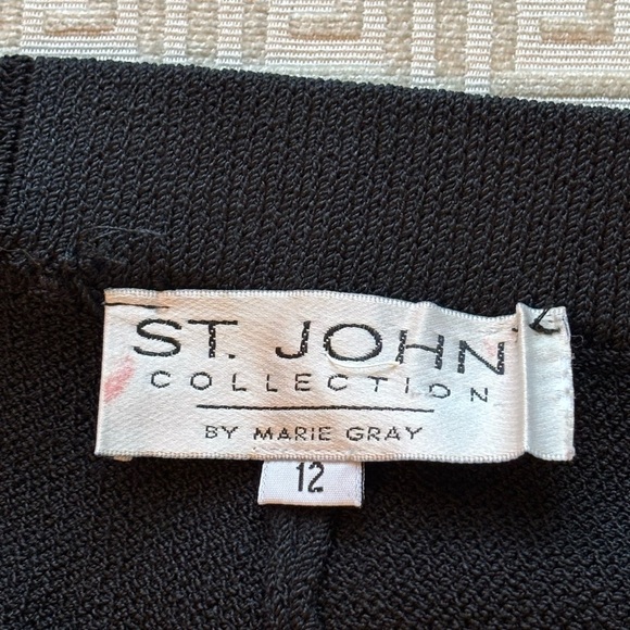 ST. JOHN BLACK PANTS IN GREAT VINTAGE CONDITION SiZE 12 - Picture 2 of 10